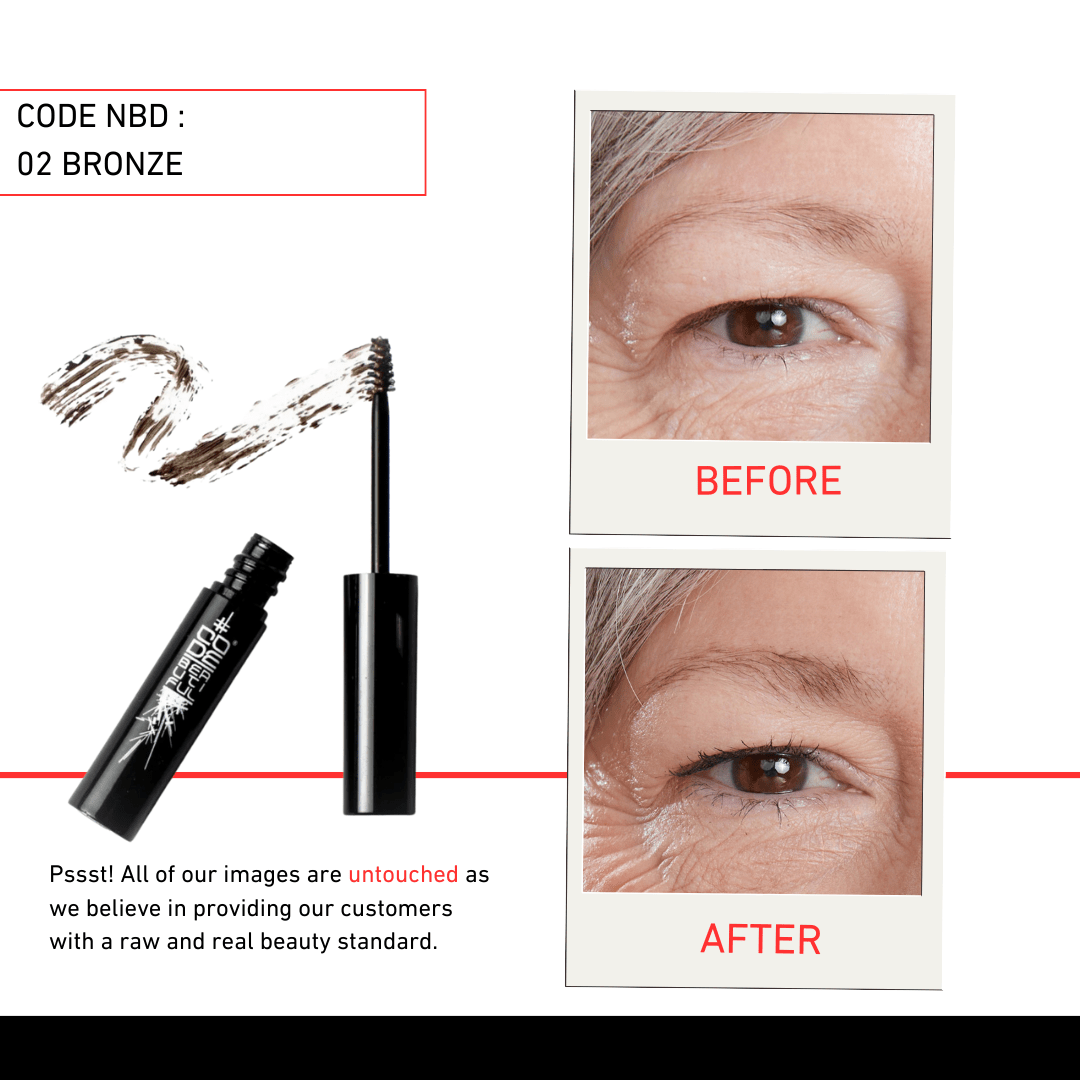 CODE NBD Natural Brow Definer - Long-Lasting Eyebrow Gel with Hair Pigmentation