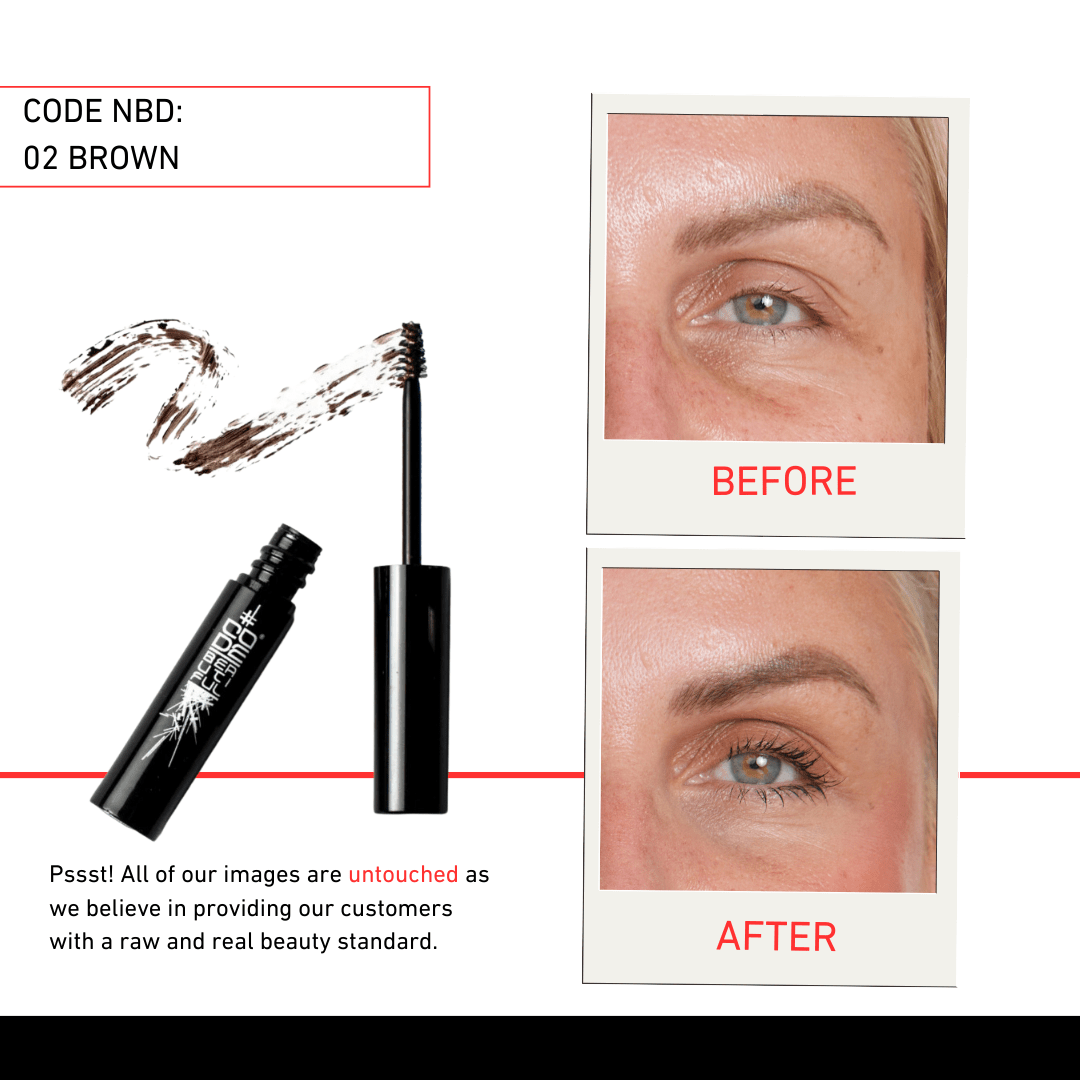 CODE NBD Natural Brow Definer - Long-Lasting Eyebrow Gel with Hair Pigmentation