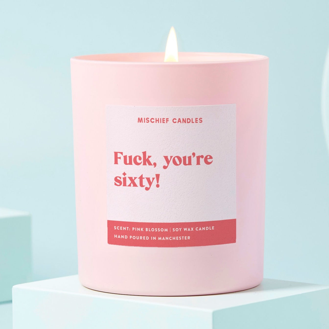Funny 60th Birthday Gift Funny Candle Fuck You're Sixty