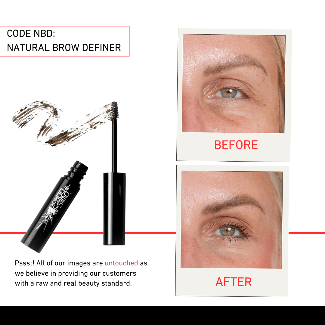 CODE NBD Natural Brow Definer - Long-Lasting Eyebrow Gel with Hair Pigmentation
