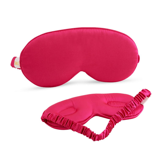 Cloud Padded Satin Sleep Mask - Scarlett Print