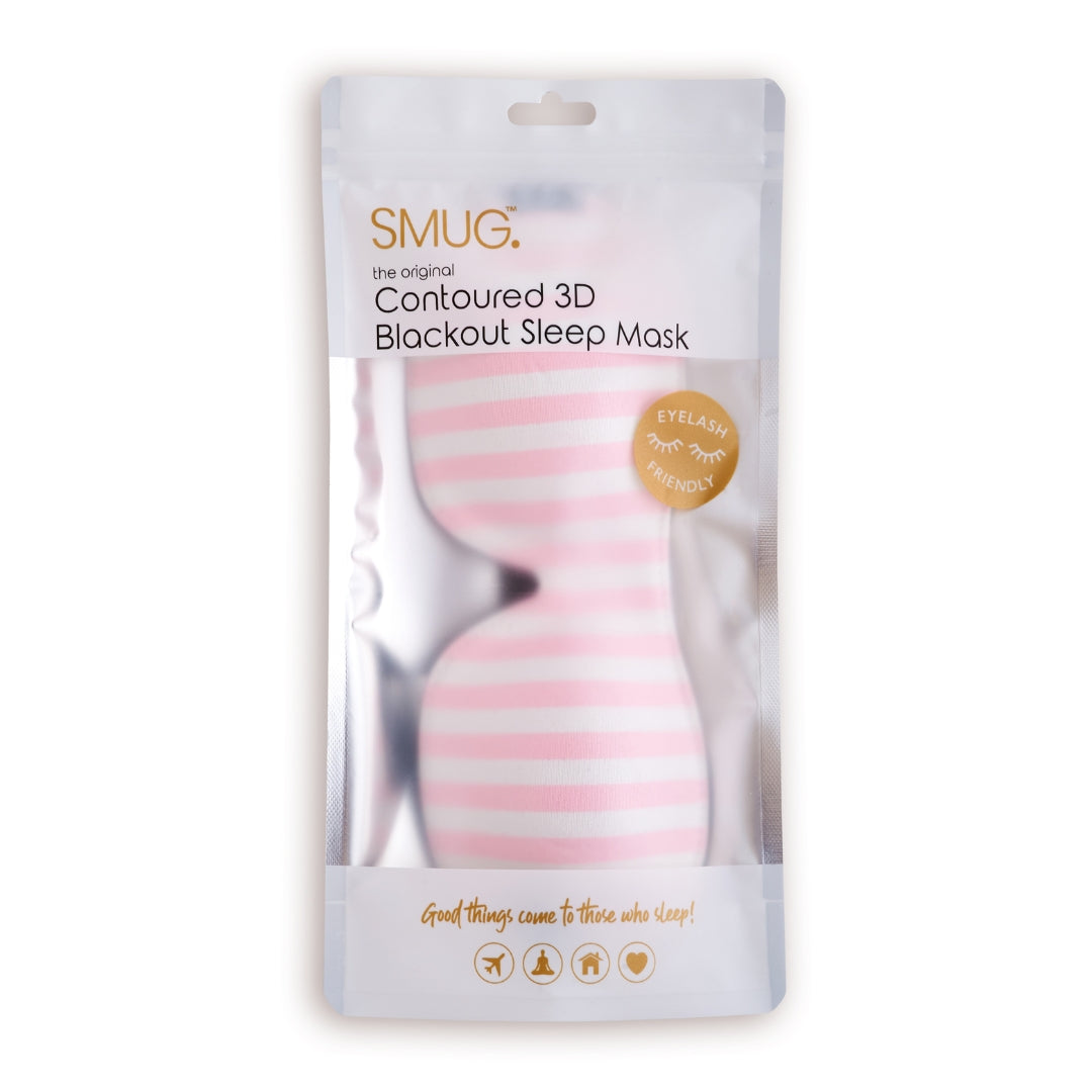 Contoured & Satin Sleep Mask Double Pack & Accessories Bag Set - Various Prints